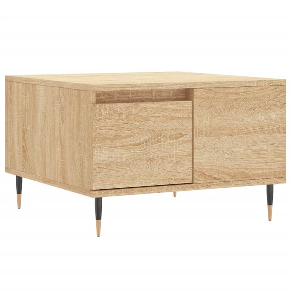 Vidaxl Konferenčný stolík dub sonoma 55x55x36,5 cm spracované drevo